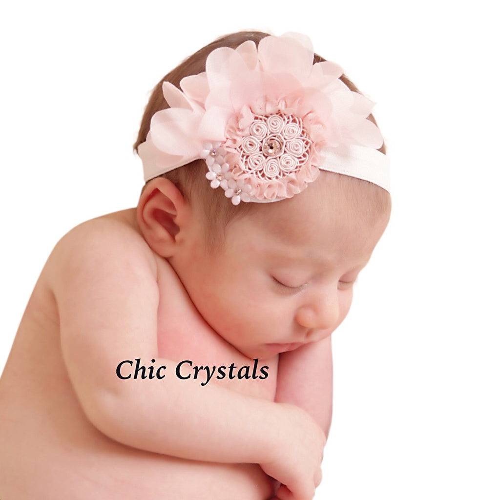 Chiffon Crystals Headband - Chic Crystals