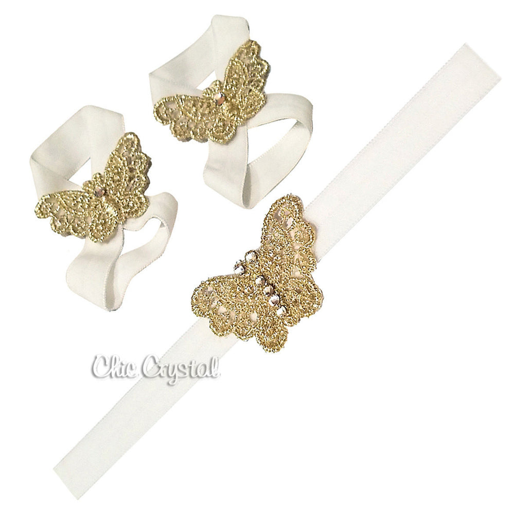 Butterfly Toe Blooms - Chic Crystals