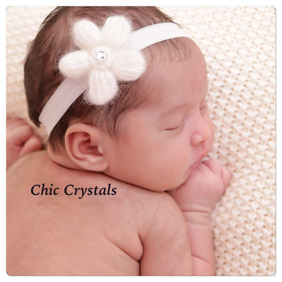 Knitted Headband - Chic Crystals