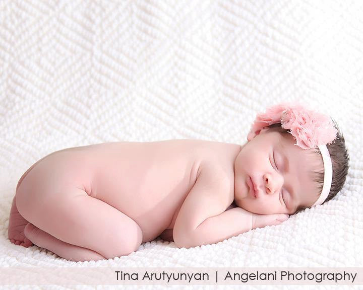 Peach Bow Headband - Chic Crystals