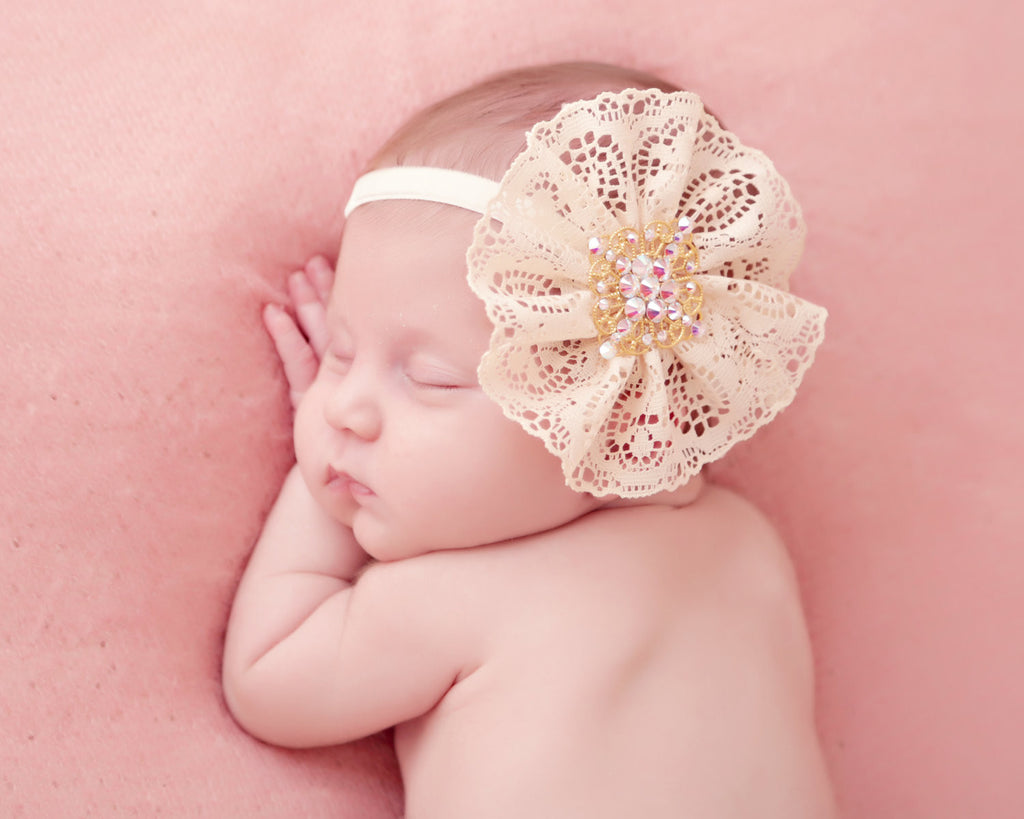 Lace Headband - Chic Crystals