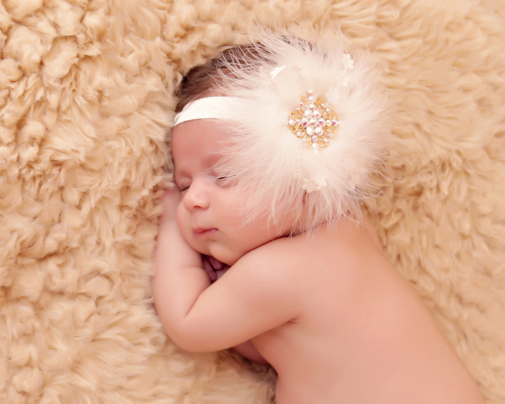Feather Headband - Chic Crystals