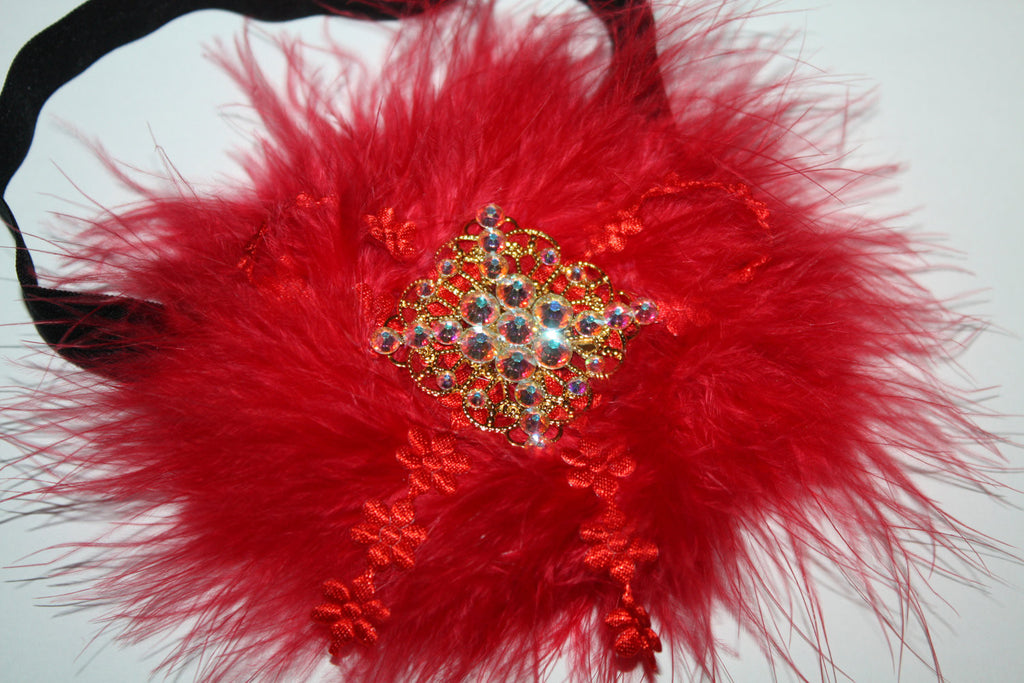 Feather Headband - Chic Crystals