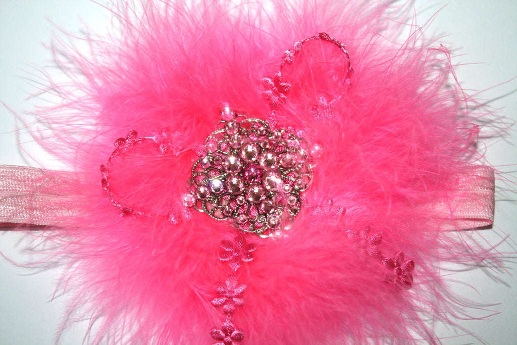 Feather Headband - Chic Crystals