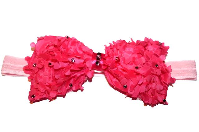 Fancy Bow Headband - Chic Crystals