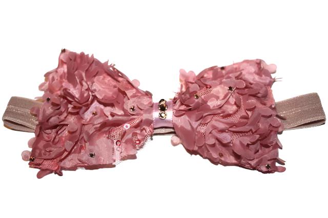 Fancy Bow Headband - Chic Crystals