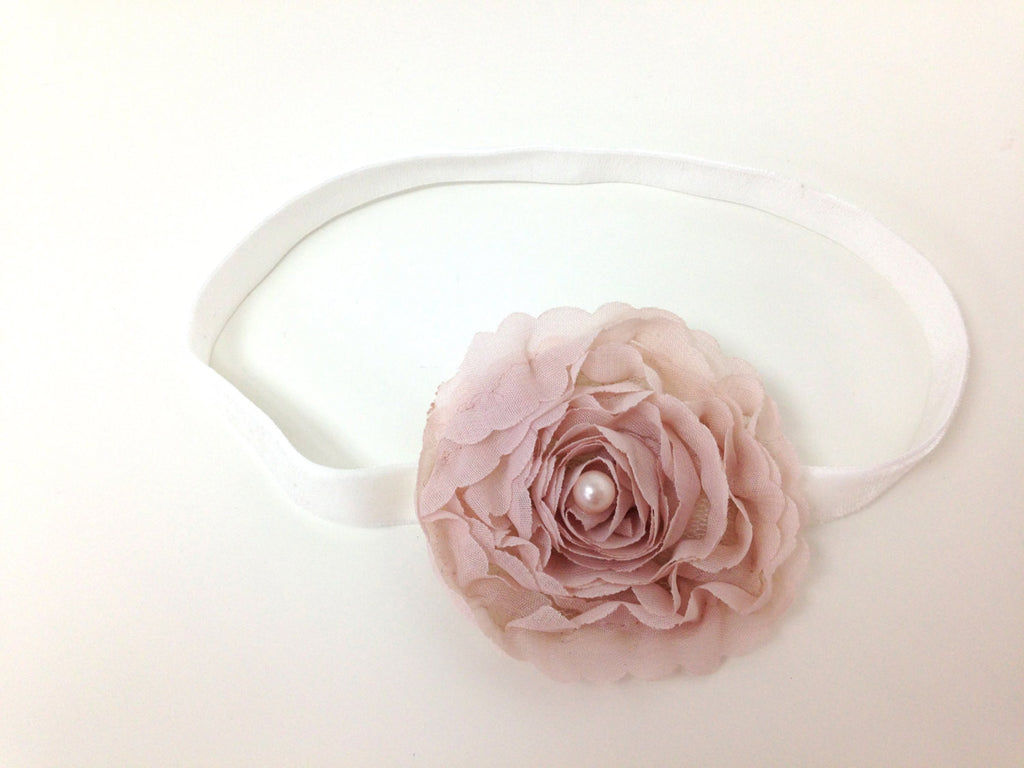 Ruffled Fabric Headband - Chic Crystals