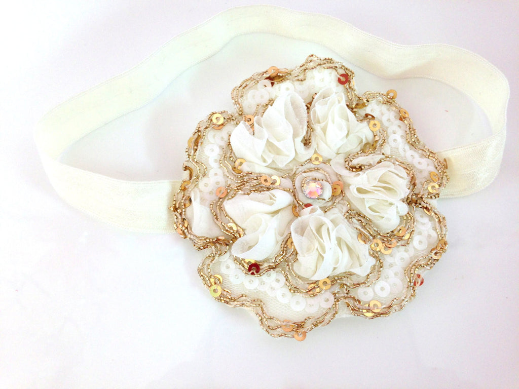 Flower Headband - Chic Crystals