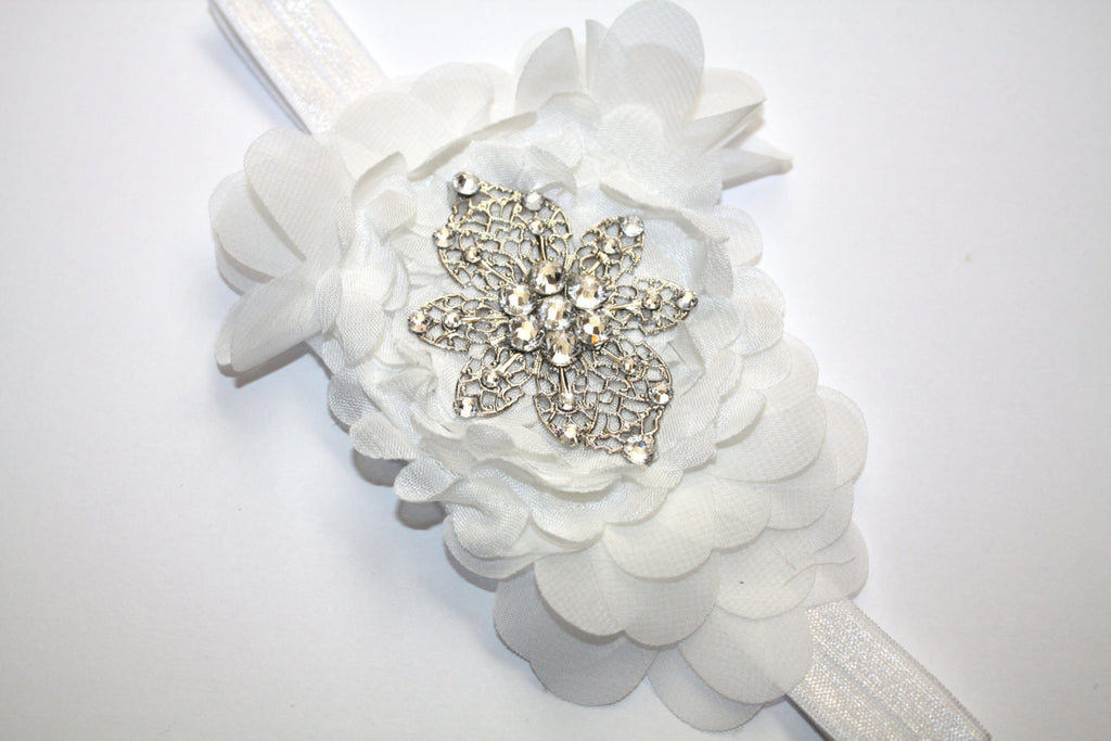 Floral Fabric Band - Chic Crystals