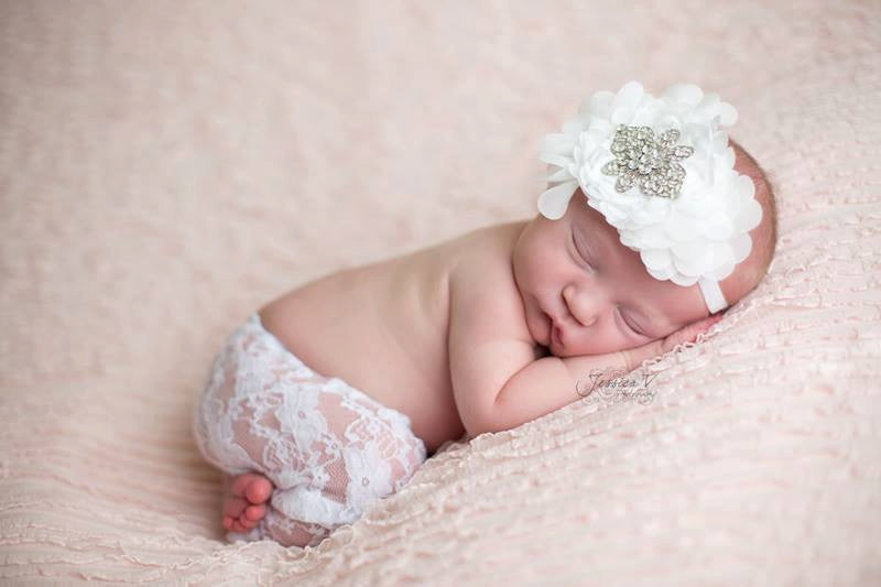 Floral Fabric Band - Chic Crystals