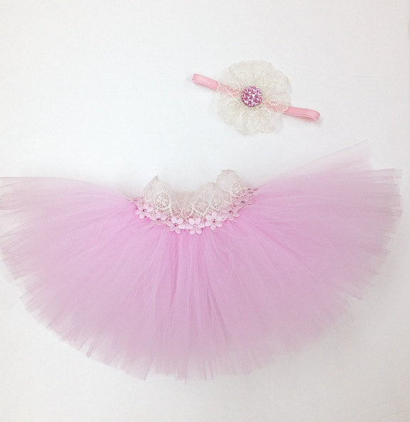 Ivory Tutu Band Set - Chic Crystals