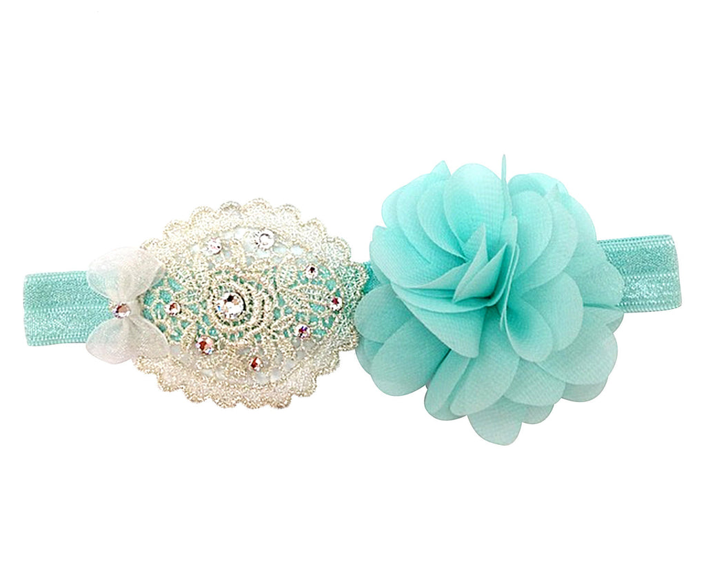 Lace Chiffon Band - Chic Crystals