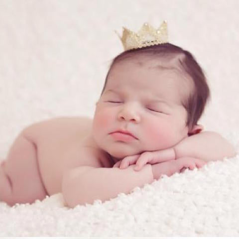 Gold Princess Crown - Chic Crystals