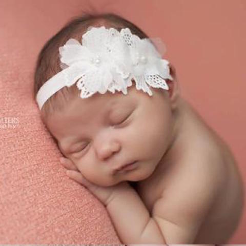 Chiffon Flower Band - Chic Crystals