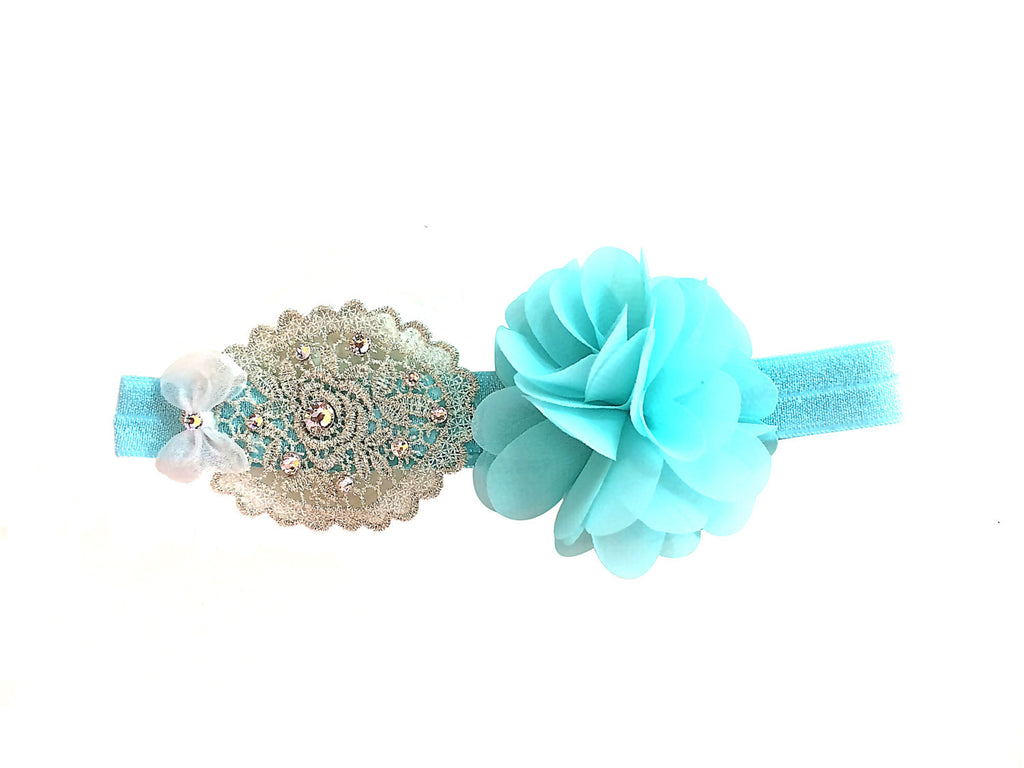Chiffon Headband - Chic Crystals