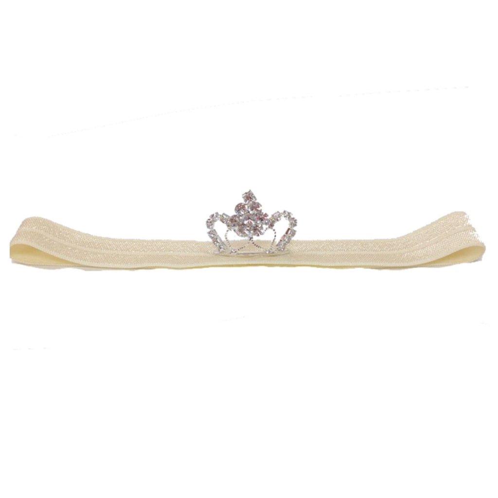 Pearl Tiara Headband - Chic Crystals