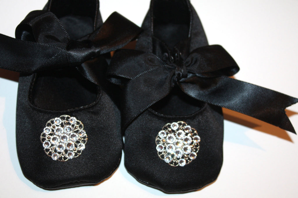Copy of Baby Girl Crib Shoes - Chic Crystals