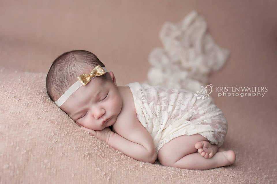Red Silver Bow Headband - Chic Crystals