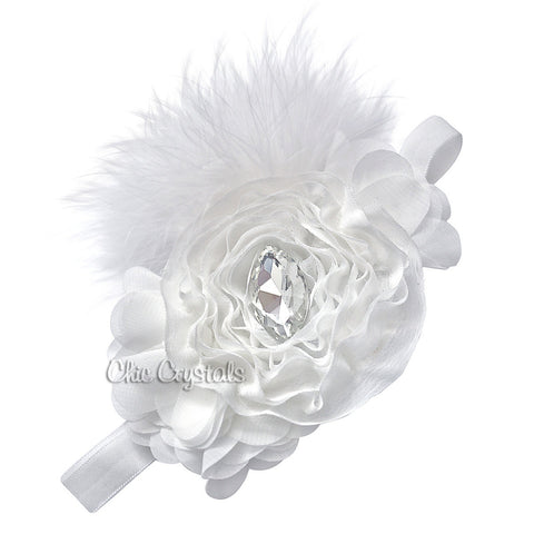 Swarovski Feather Headband - Chic Crystals