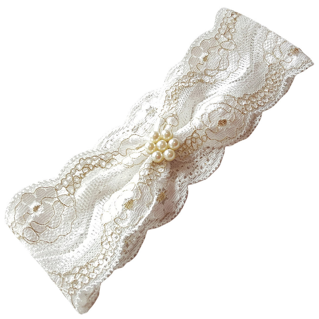 Lace Pearls Band - Chic Crystals