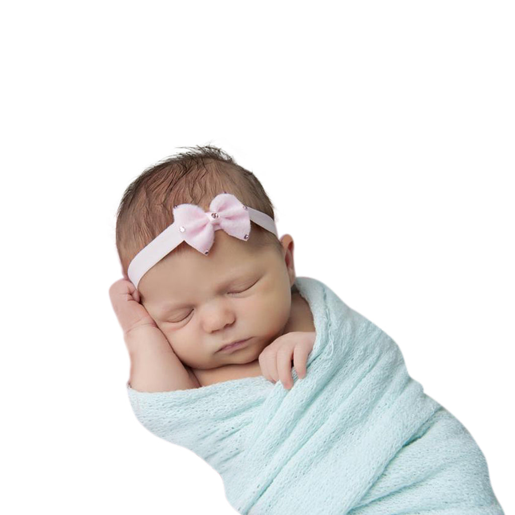 Velvet Bow Headband - Chic Crystals