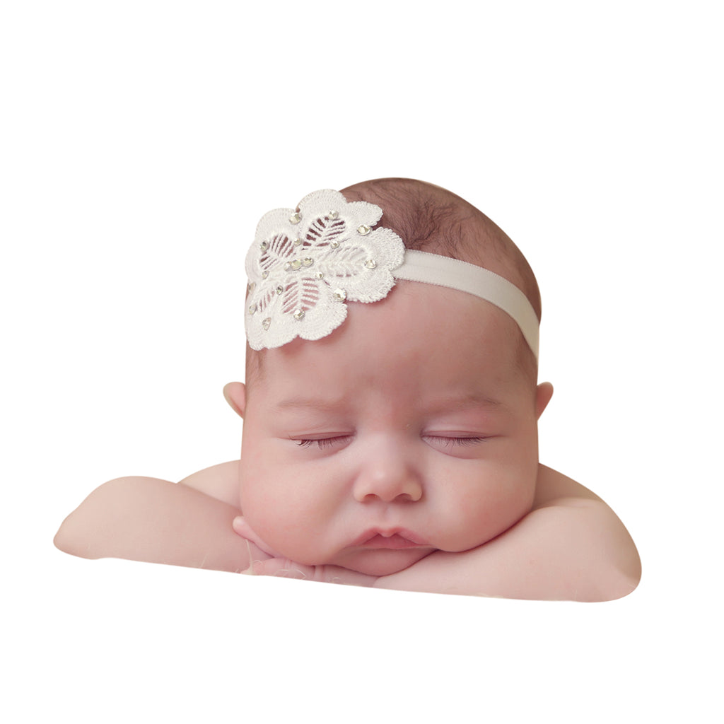 Flower Lace Band - Chic Crystals