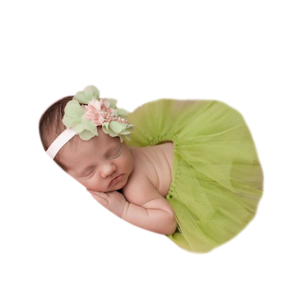 Green Pink Tutu Set - Chic Crystals
