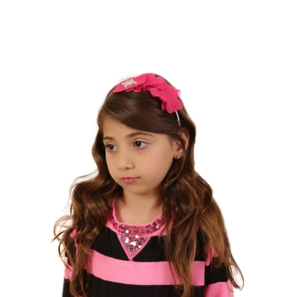 Flower Hard Headband - Chic Crystals