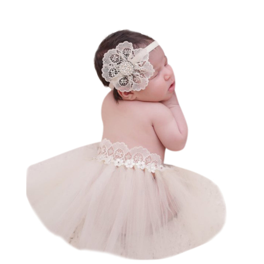 Ivory Tutu Band Set - Chic Crystals