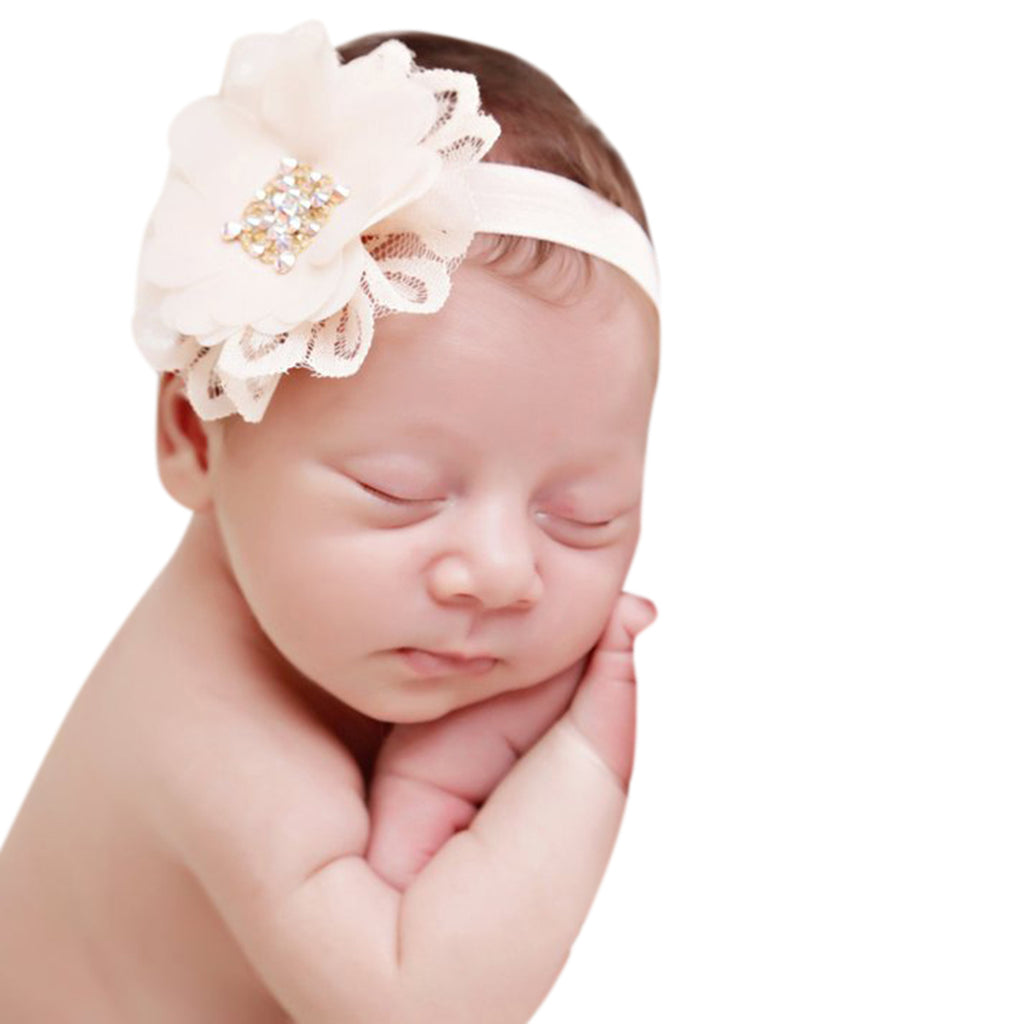 Elegant Lace Headband - Chic Crystals