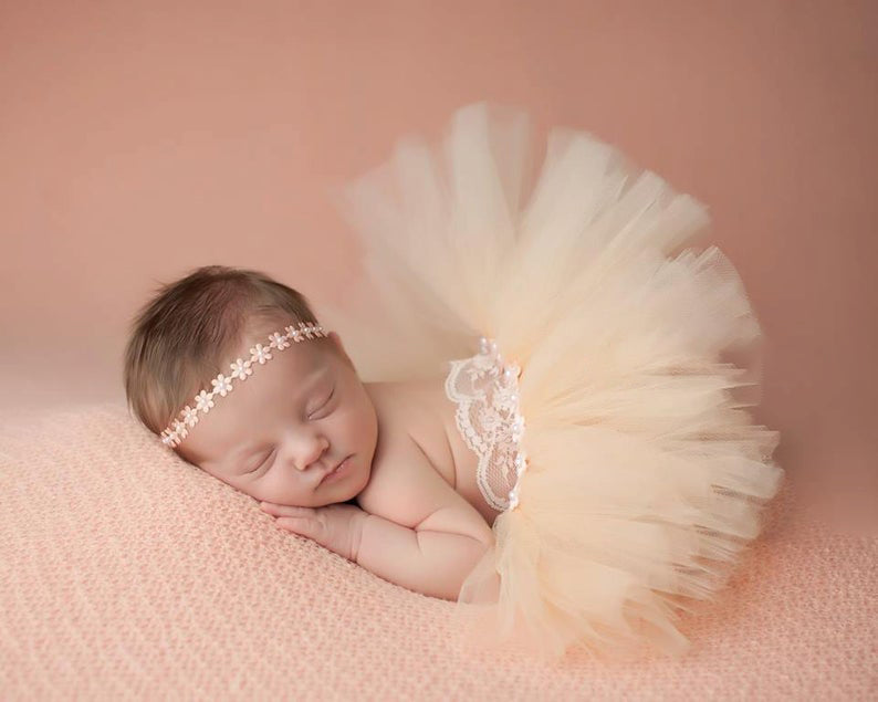 Peach Tutu Set - Chic Crystals