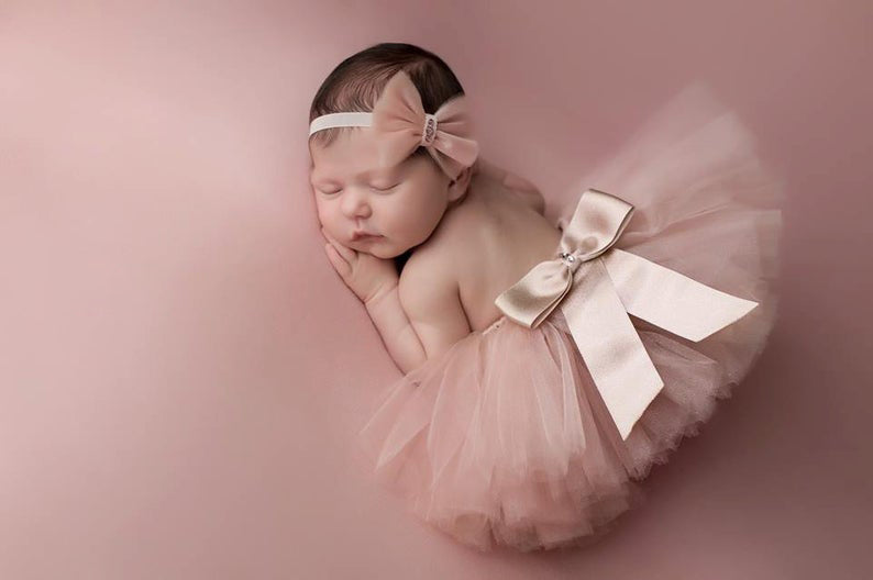 Nude Tutu Set - Chic Crystals