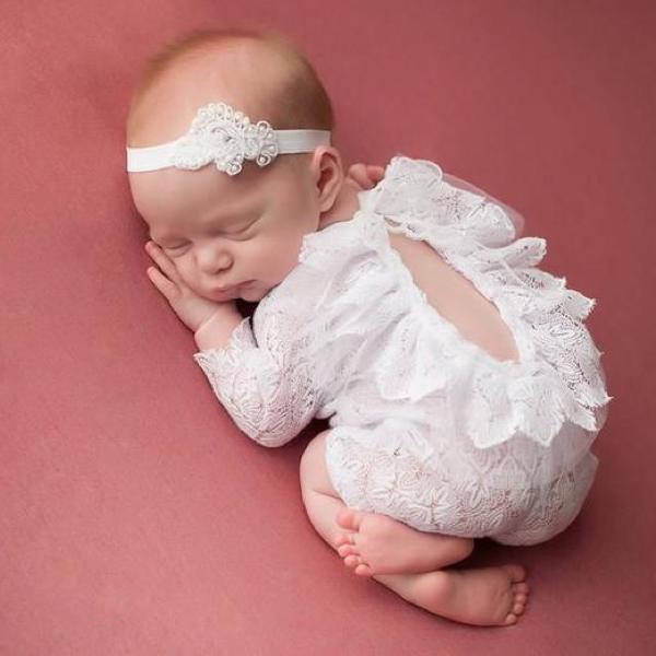 Paulina Newborn Romper - Chic Crystals