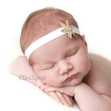 Gold Flower Headband - Chic Crystals