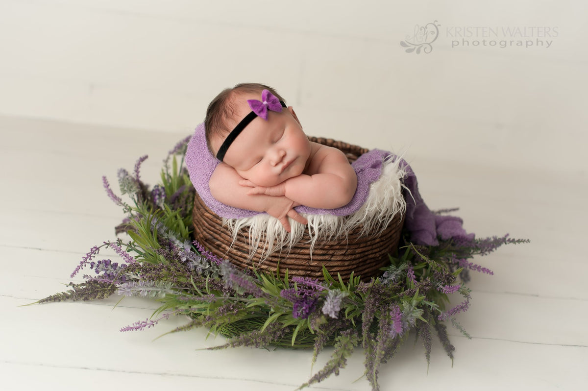 Velvet Bow Headband - Chic Crystals