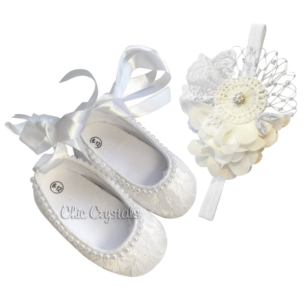 Crib Shoes Set - Chic Crystals
