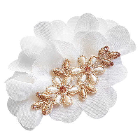 Rosette Hair Clip - Chic Crystals