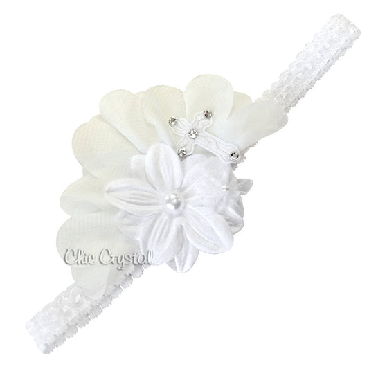 Christening Headband - Chic Crystals