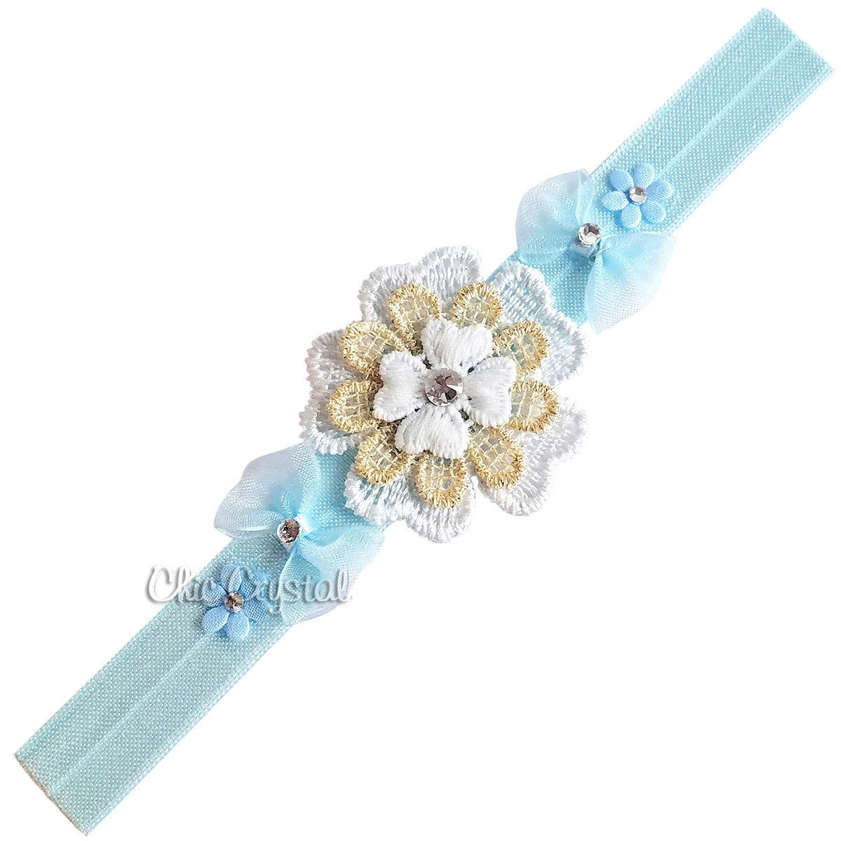 Flower Headband - Chic Crystals