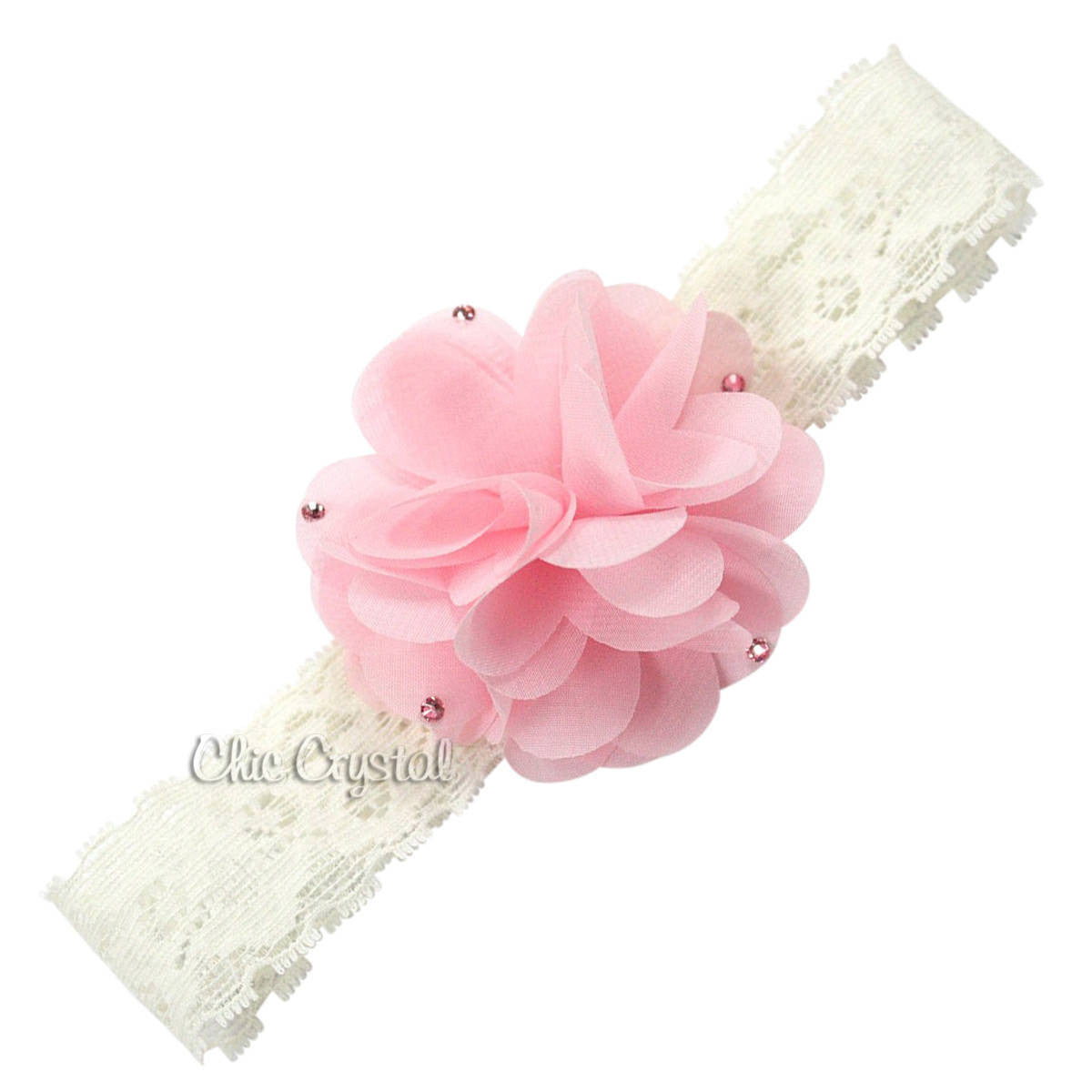 Pom Pom Headband - Chic Crystals