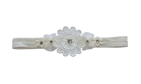 Flower Band with Bows - Chic Crystals