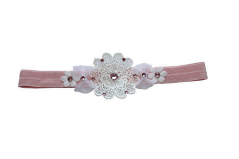 Flower Band with Bows - Chic Crystals