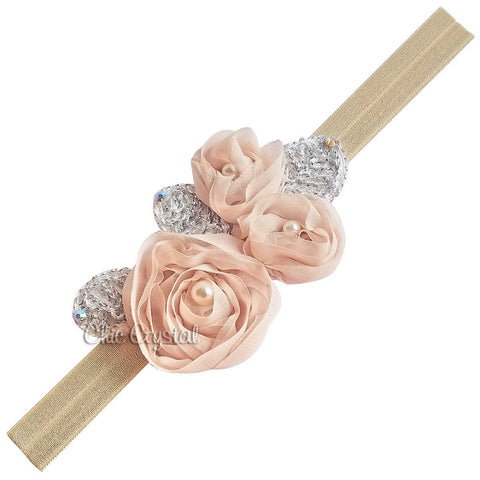 Flower Headband - Chic Crystals