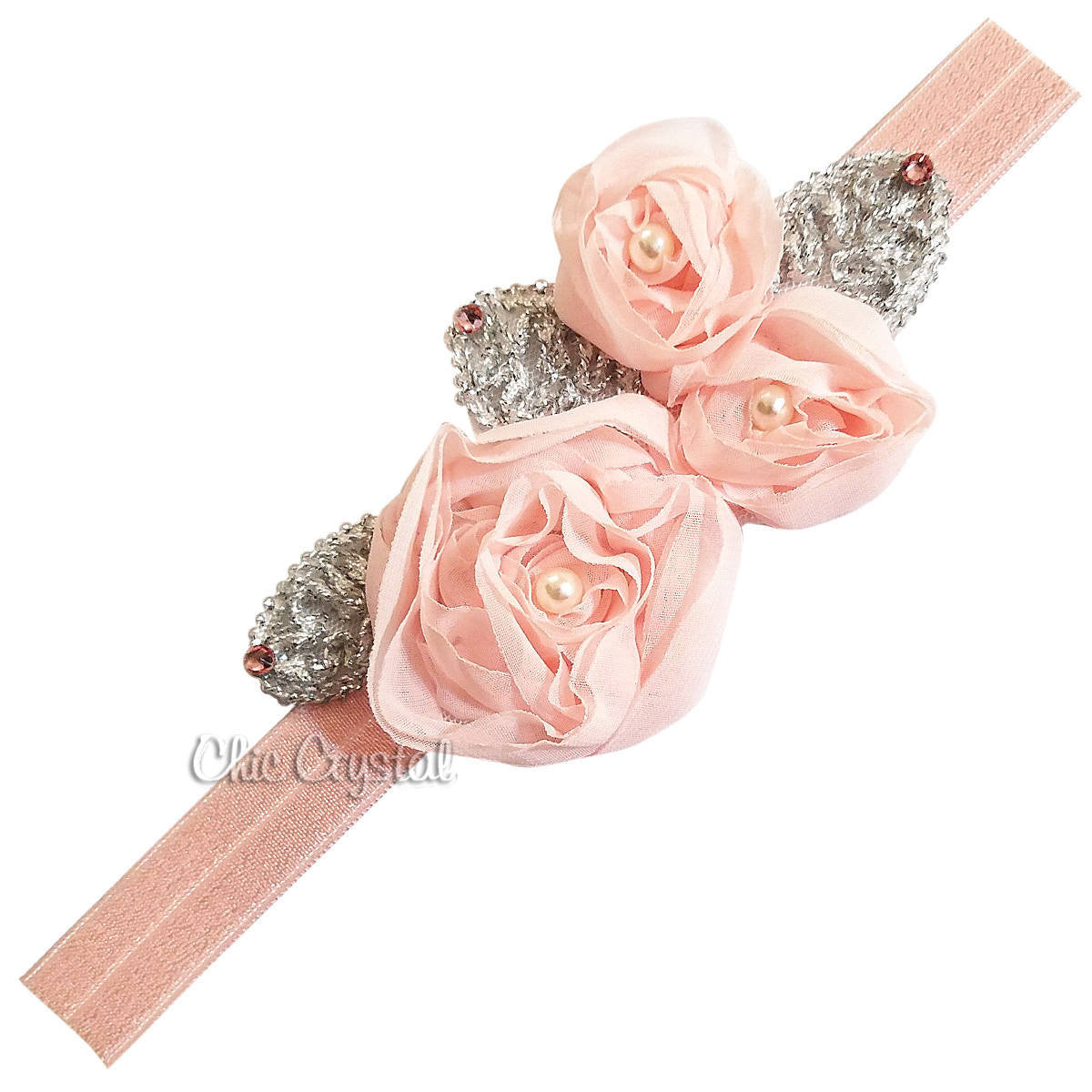 Flower Headband - Chic Crystals