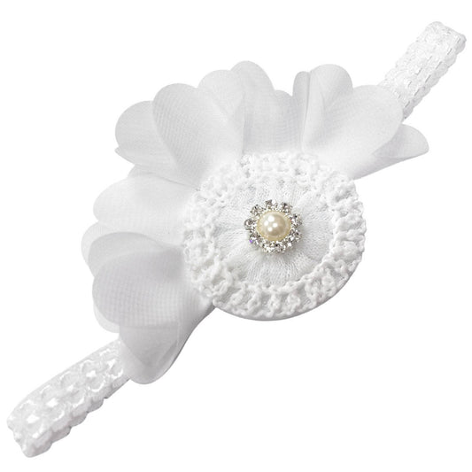Chiffon Baby Headband - Chic Crystals