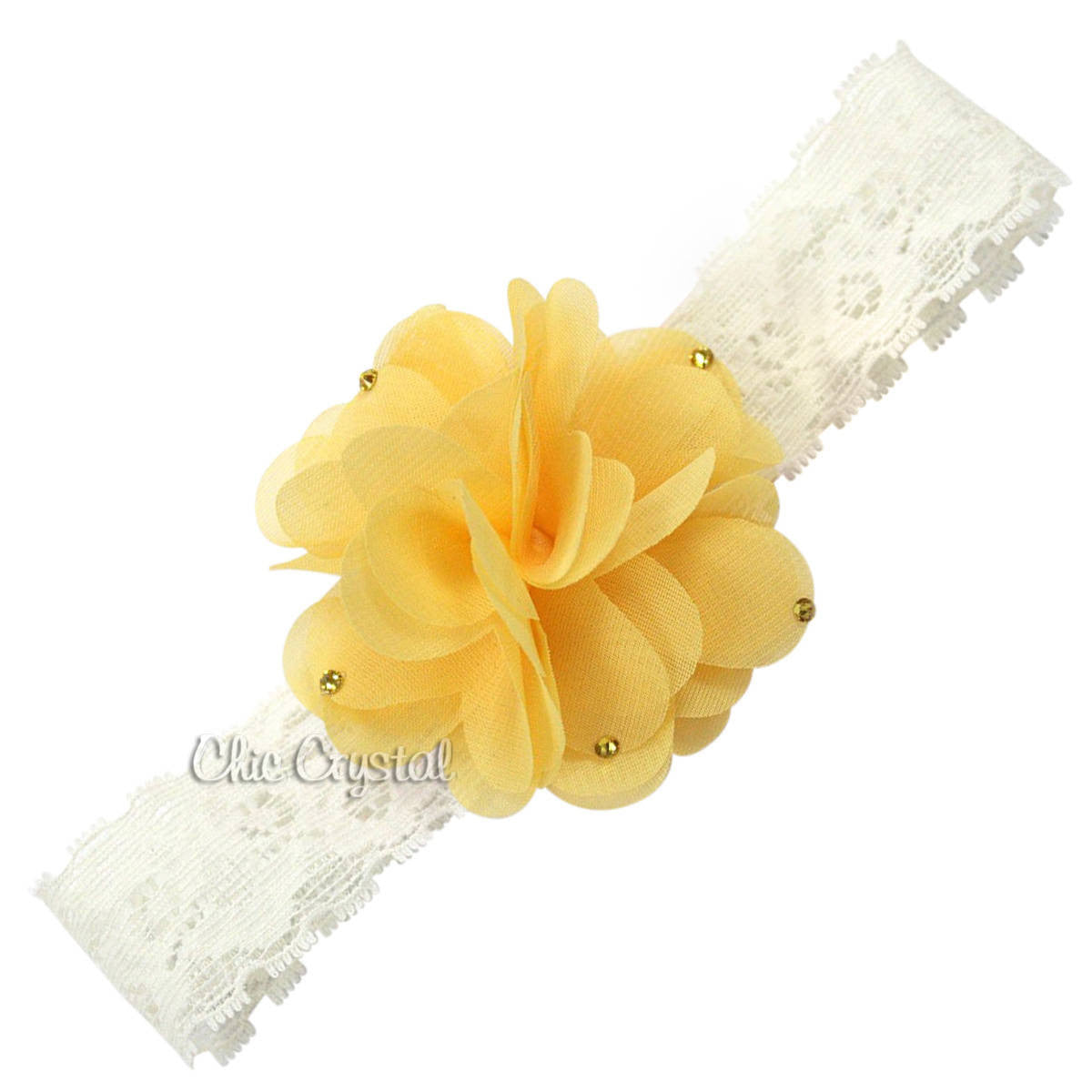 Pom Pom Headband - Chic Crystals