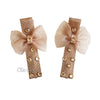 Bow Clip Set - Chic Crystals