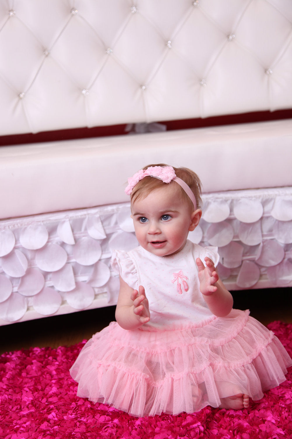 Rosette Bow Headband - Chic Crystals