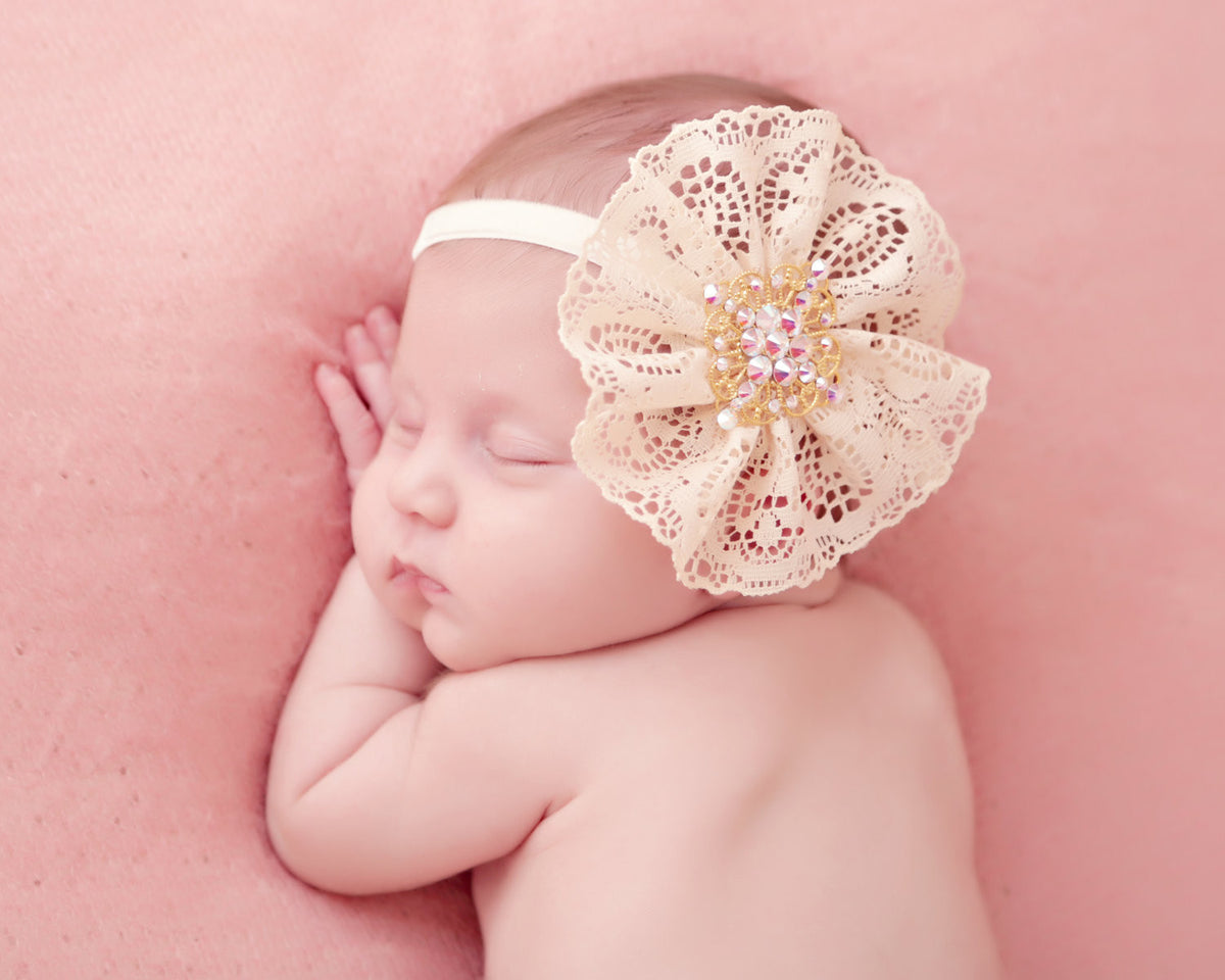 Lace  Headband - Chic Crystals