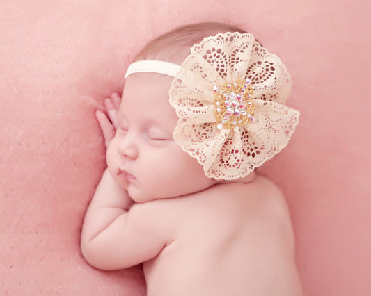 Lace  Headband - Chic Crystals